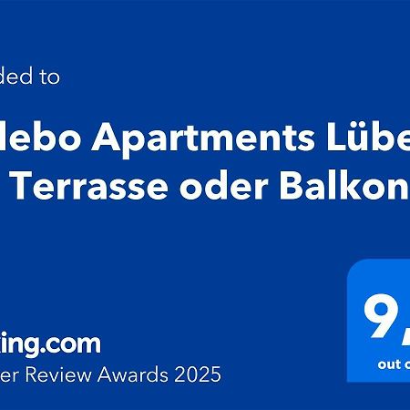 Sadebo Apartments Luebeck Mit Terrasse Oder Balkon Exterior foto
